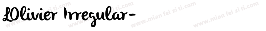 LOlivier Irregular字体转换